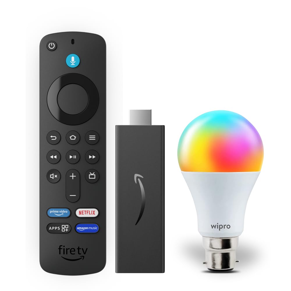 Amazon Fire TV Stick HD and Wipro 9W LED Smart Color Bulb Combo-image-19