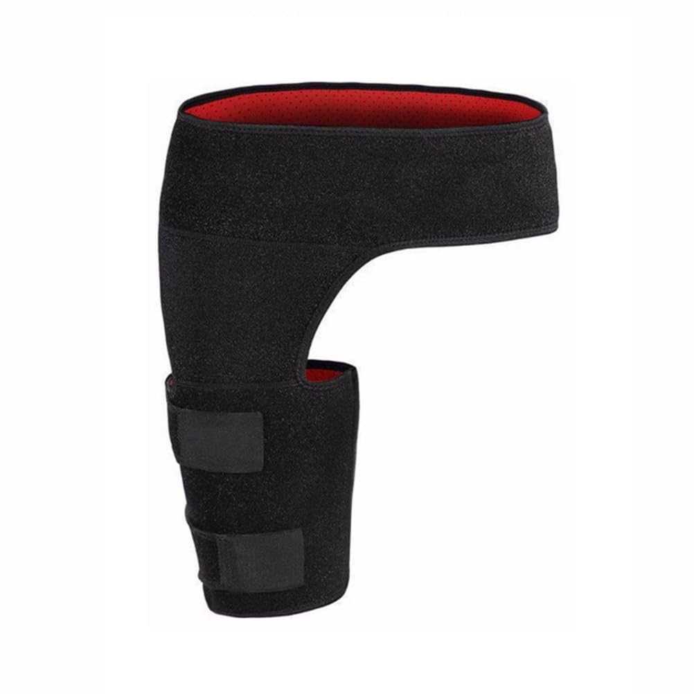 Ahdfy Red Inside And Red Outside Hip Flexor Compression Wrap, Hip Support Brace, Breathable Fabric, Professional Sports Protective Gear, Effectively Supports Gluteal Muscles And Relieves Pain,