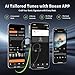 JOYWISE Bluetooth Headphones, Wireless Earbuds IPX7 Waterproof Bluetooth 5.3 Headphones with 16Hrs Playtime Stereo Bass Headsets with Mic Running Headsets with Earhooks for Sports Running Workout