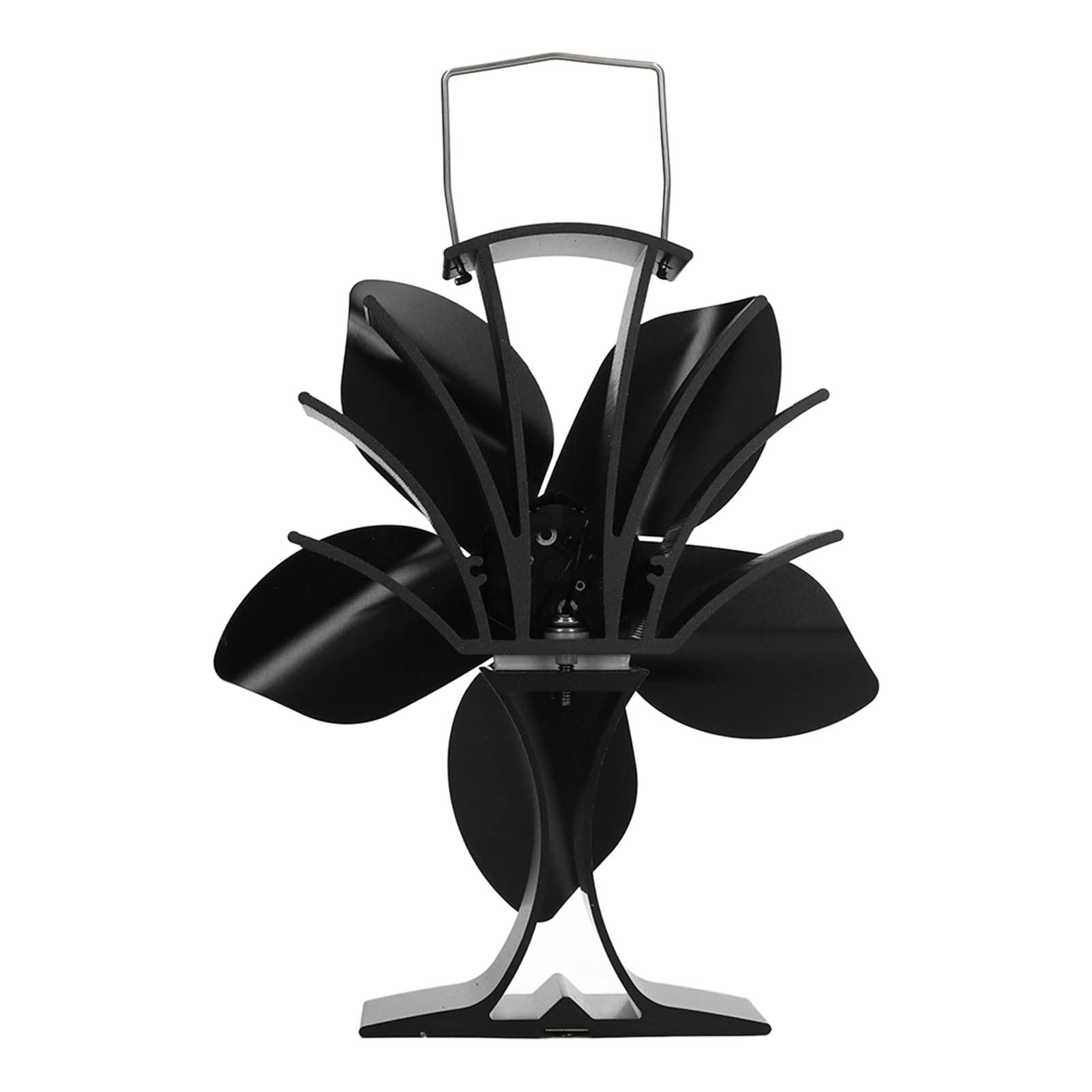 YWBL-WH Ventilatore per Stufa a Calore, 5 Pale in Lega di Alluminio per | Rumorosità Ridotta a 25dB, Regolazione Automatica della velocità, Batteria Necessaria, Ideale per Stufe a Pellet, Legna e