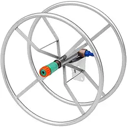 Suporte de Parede em Metal para Enrolar Mangueira