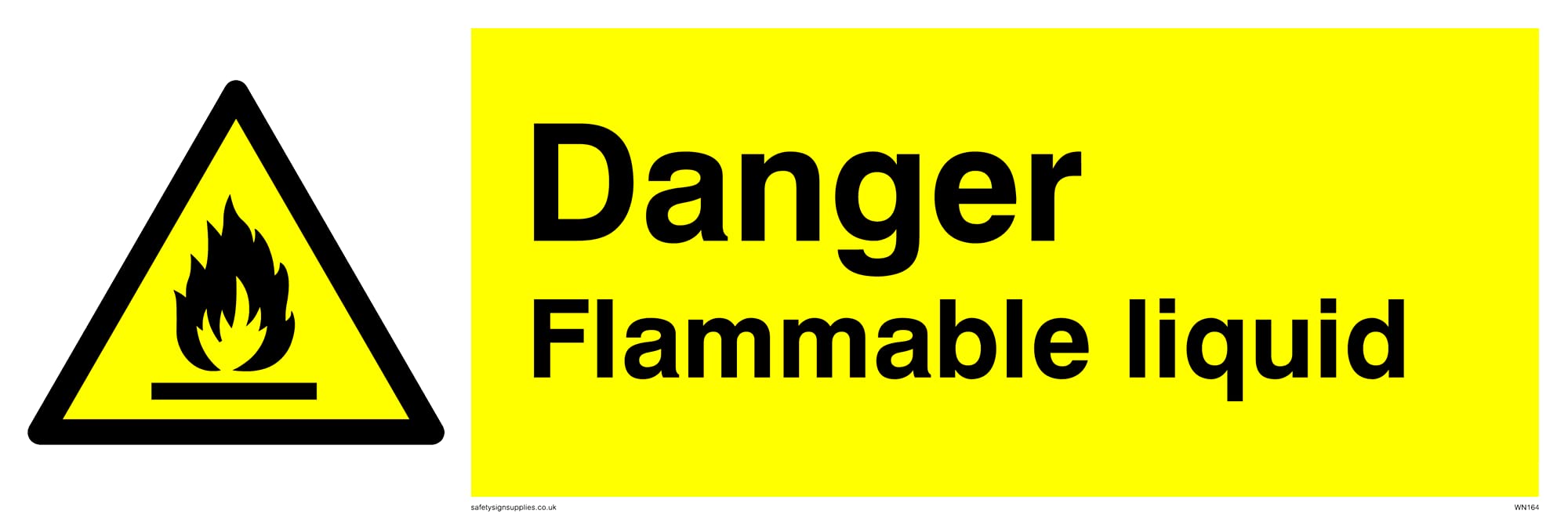 Pack of five - Flammable Liquid Sign - 300x100mm - L31