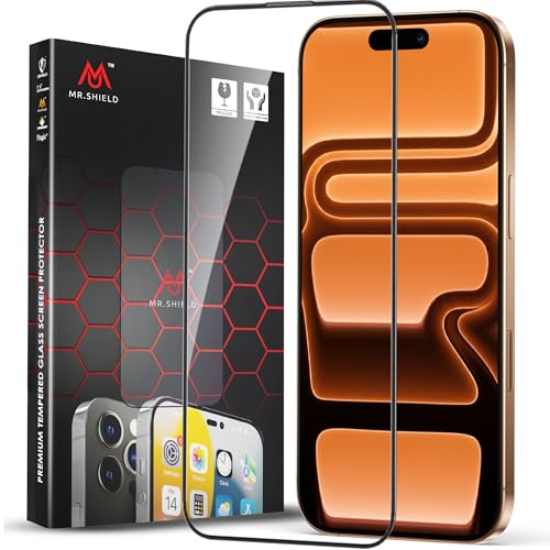 Image of Mr.Shield Top-Notch HD+ Tempered Glass Screen Protector Guard Compatible for iPhone 17 Pro - 9H Hardness, Anti-Static, Case-Friendly, Easy Installation Kit - 1 Pack