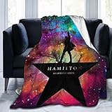 Lanecherbert Hamilton Musical an American Blanket Throw Blankets Ultra Soft Flannel Lightweight Throws for Couch, Bed,All Seasons Use 60'x50'