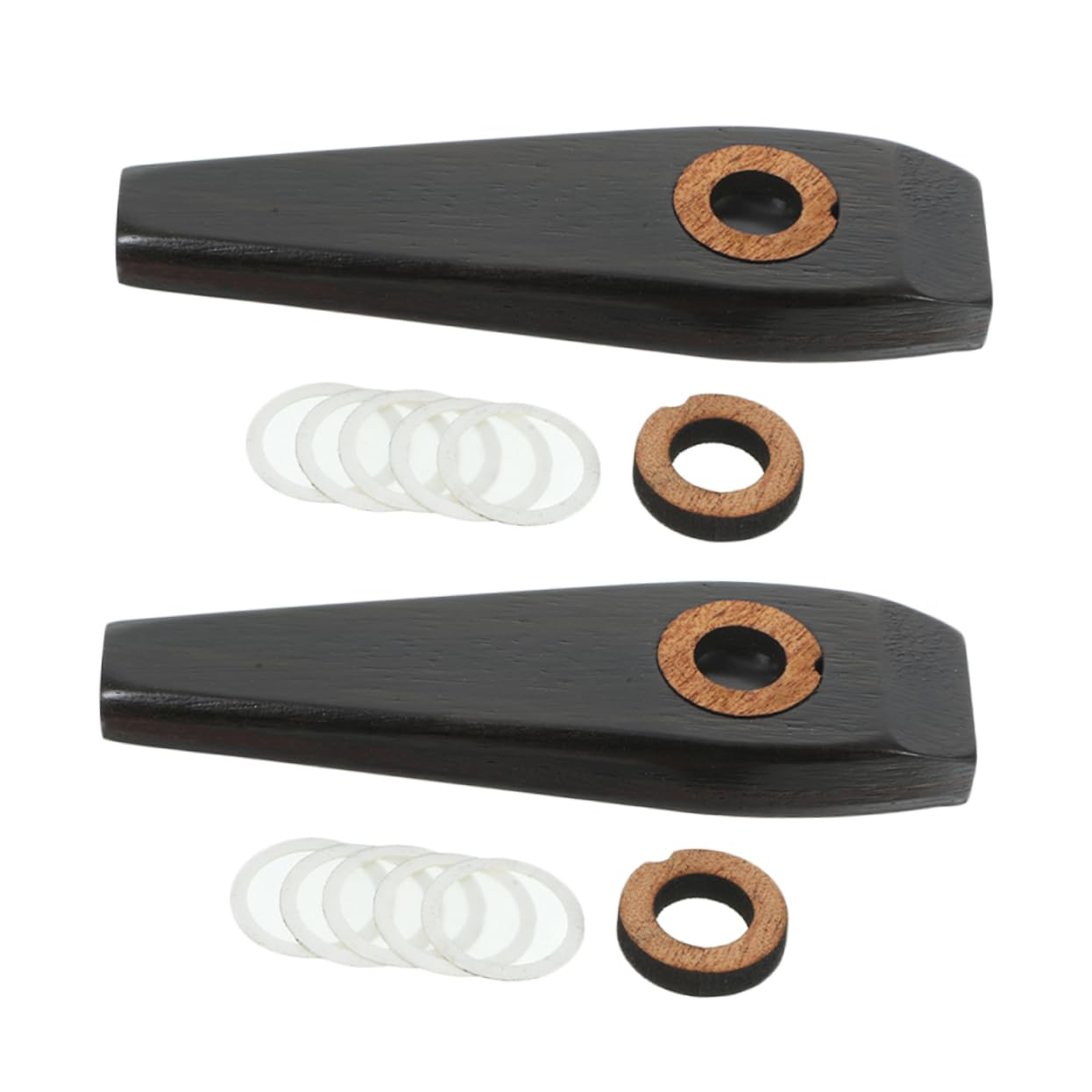 VICASKY Professional Kazoo Set 2 Units Portable Kazoo for Beginners Made of Wood Easy to Play Musical Instrument for Ages