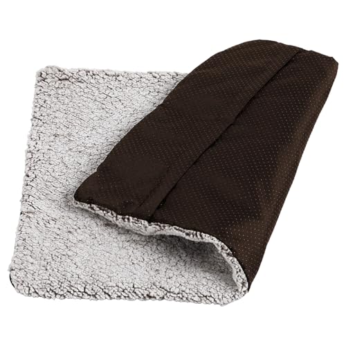 Heated Pet Bed with Removable Thermal Layer NonSlip Bottom Soft Auto Warming Mat for Small Breeds Car Home Indoor Use Heated Pet