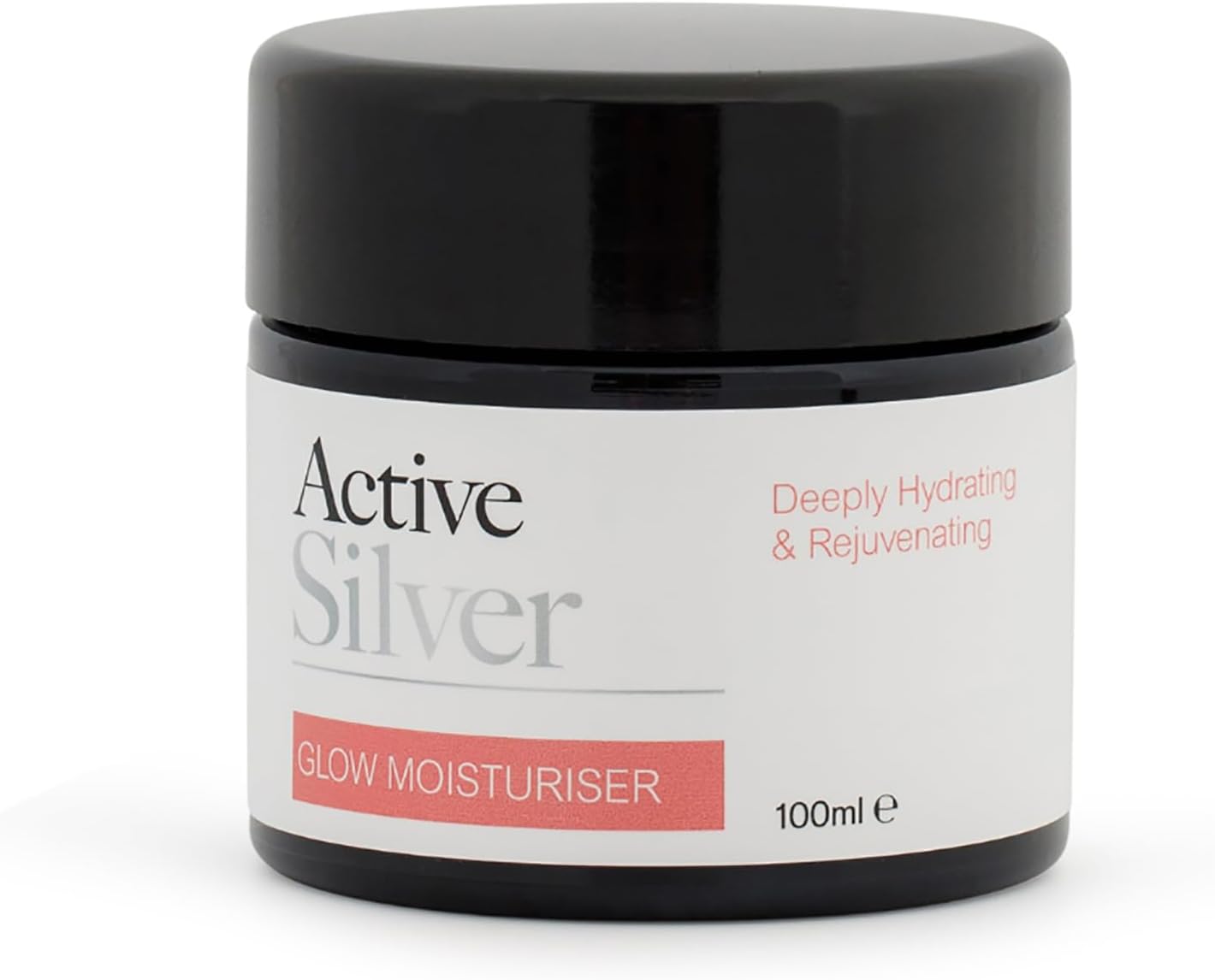 Active GLOW (100ml), Colloidal Silver and Colloidal Gold Premium Skin & Facial Moisturiser with Gold And Silver Particles, Aloe Vera and Vegan-Friendly