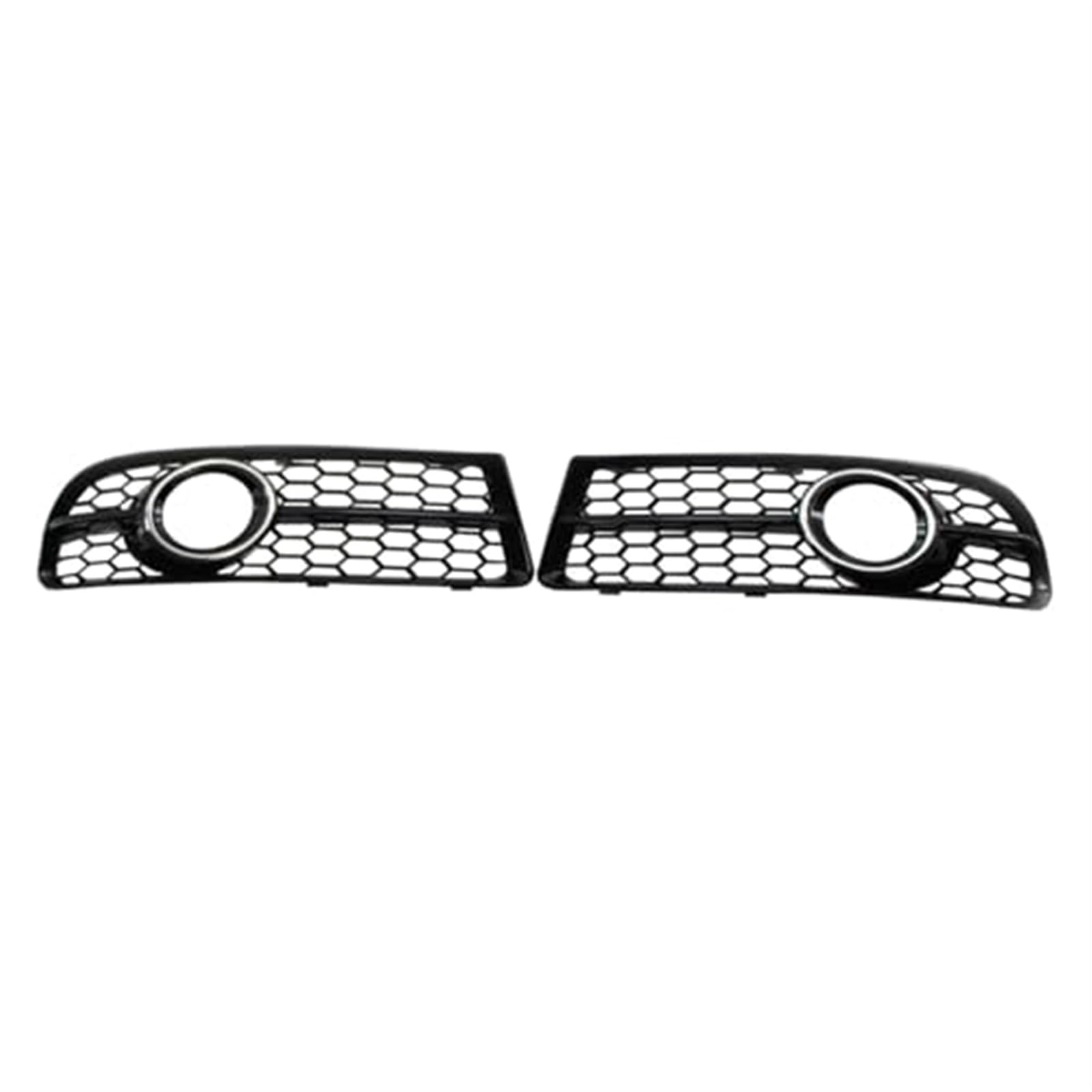 Do A4 B7 Sports Edition 2006-2008 2 szt. Plaster miodu perforowana przednia rama światła przeciwmgielnego Auto Modified Parts 8E0807681F 8E0807682F Listwa przeciwmgielna(BLACK With plating)