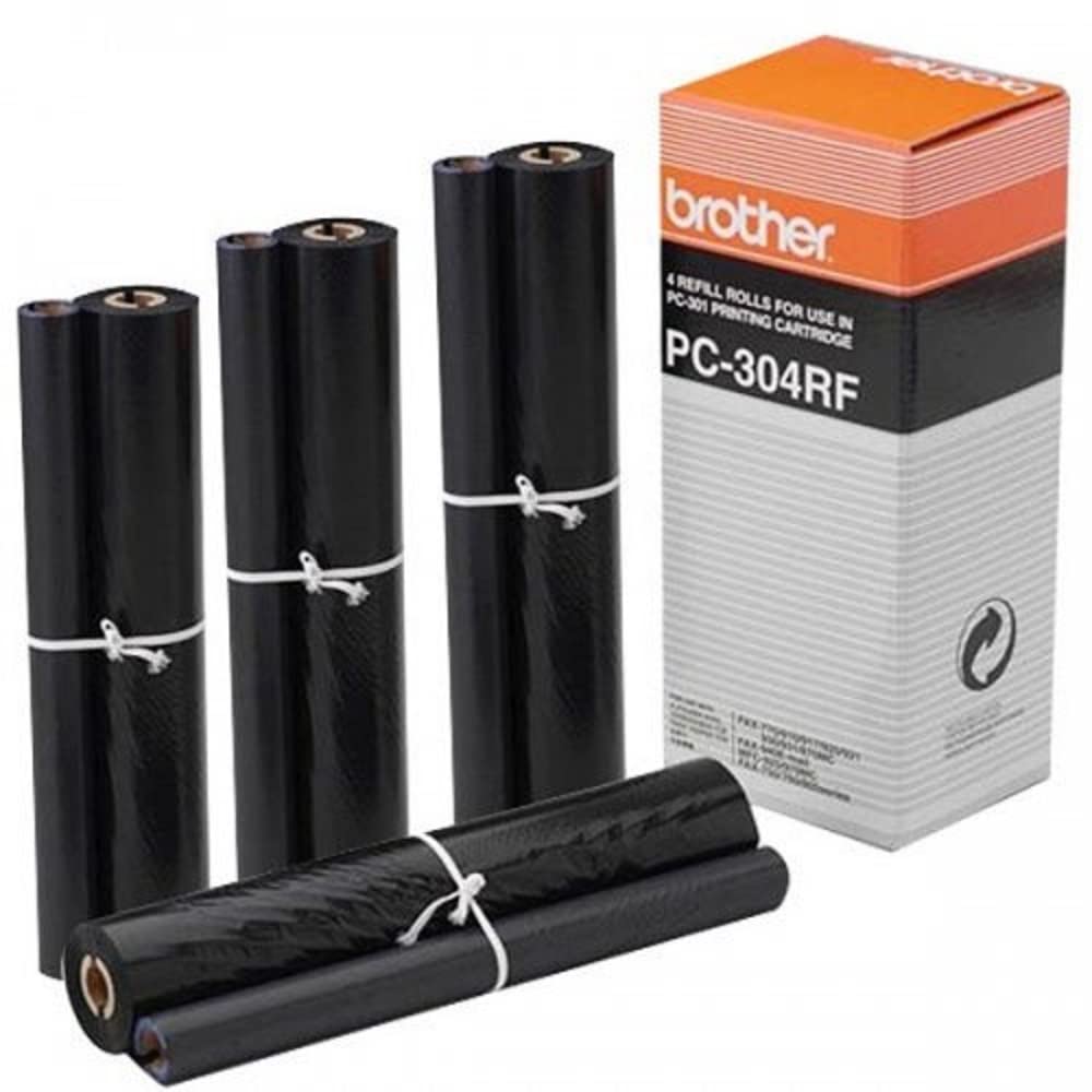 Brother PC-304RF rolka wkładów do drukarki, oryginalne materiały dla brata, opakowanie 4 rolek