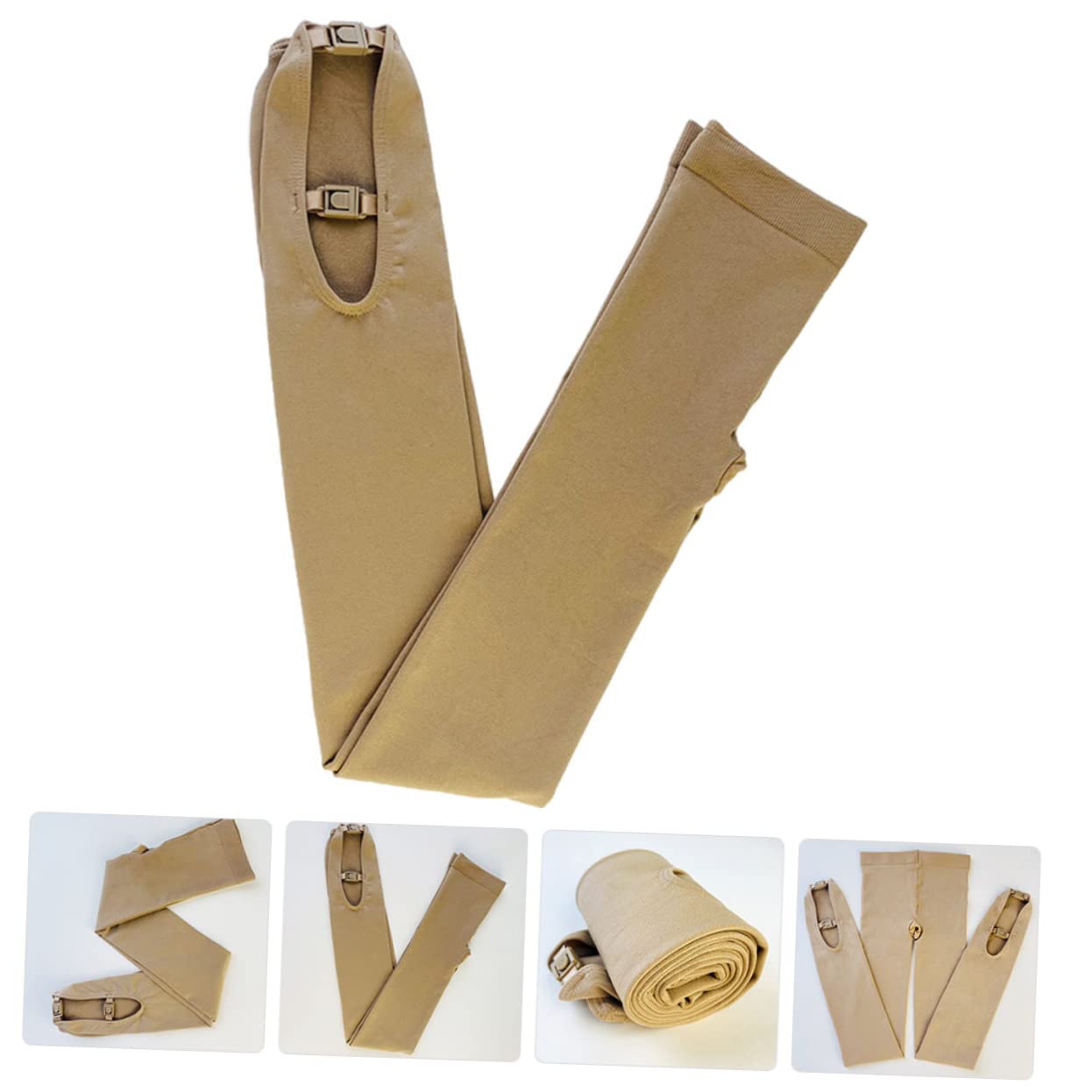 Beaupretty Collant Termici Pattinaggio in Nylon e Chinlon Lunghe Invernali Spesse con Elasticità e Protezione Accessorio Costume per Atlete del Pattinaggio