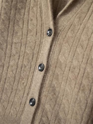 Men's Cashmere Knit Cardigan Sweater Lapel Single Breasted Long Sleeve Fall Winter Casual Outerwear3