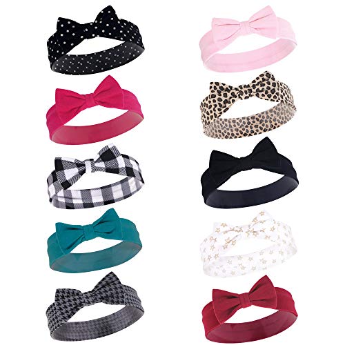 Image of Hudson Baby Infant Girl Cotton Headbands