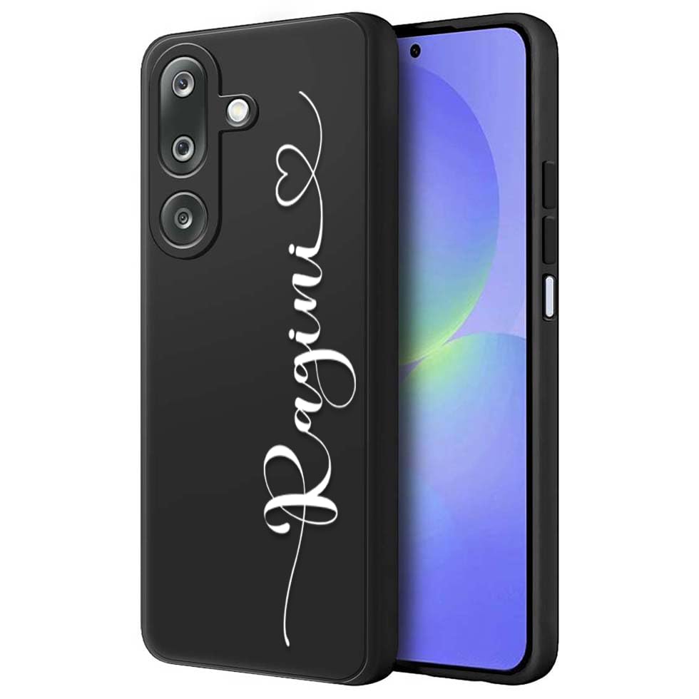 Image of Fashionury Back Cover for Samsung Galaxy M36 5G / Samsung Galaxy F36 5G | Matte Soft Silicon Flexible | Camera Bump Protection | Custom Name Back Case