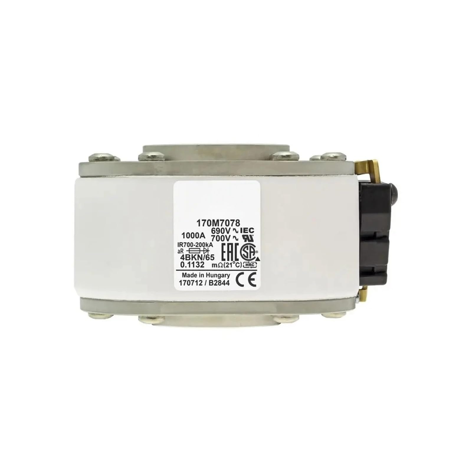 Fusible 170M7126 et mini-rupteur a patte pour protection circuit ultra-rapide