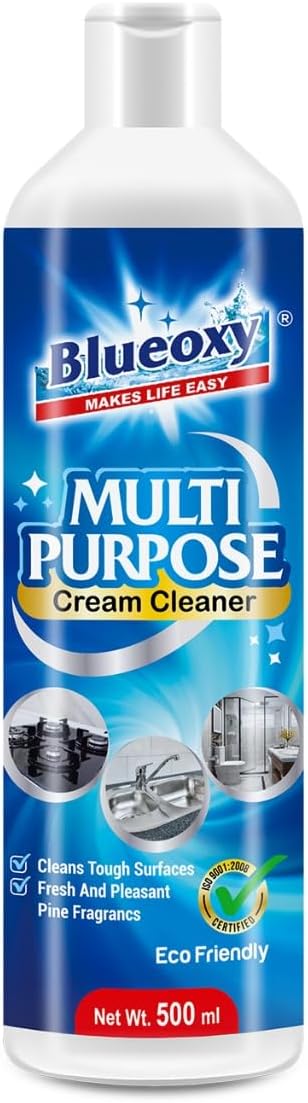 - Multi Purpose Cream Cleaner | Used for Ceramic Tiles Sinks Washrooms Kitchen Hard Surfaces Cleaner | 500 Ml