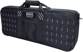 G.P.S. Tactical Hardsided Special Weapon Case, Secure Durable Waterproof Stain-Resistant Gun, Ammo & Shooting Accessories Storage Range Bag with MOLLE Webbing System, 34" & 28" Length Options