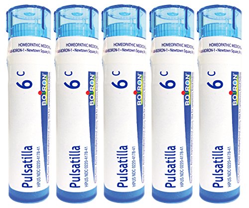 Boiron Pulsatilla 6C (Pack of 5), Homeopathic Medicine for Colds
