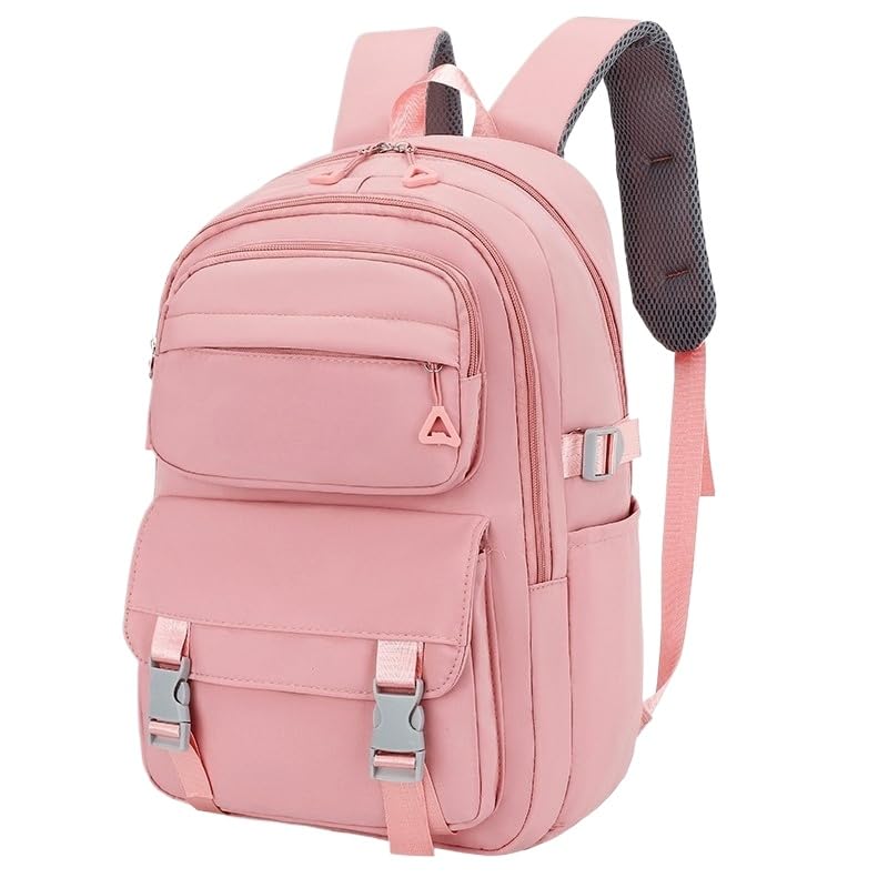 Mochila Bolsa Coreana Escolar De Grande Capacidade P/Estudante Feminina Impermeável(6017 rosa)