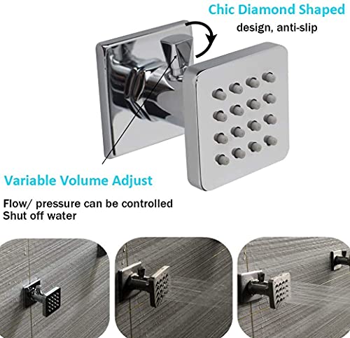 Backnets Bathroom Shower System Combo Set Antique Faucets Sets Complete With On/Off Body Spray Jets #TOP3