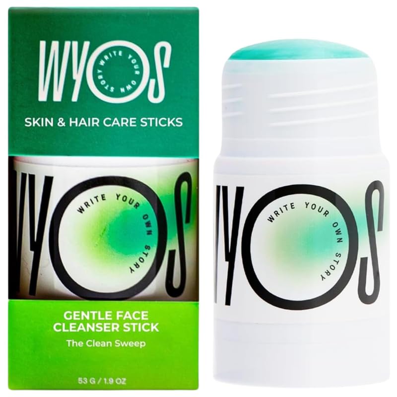 WYOS Face Cleanser Stick for Men &ndash; Hydrating Glycerin Formula Deep Cleans Without Drying, Removes...