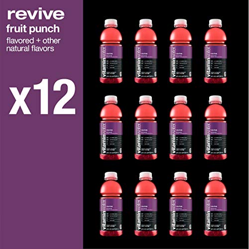vitaminwater Revive, Fruit Punch Flavored, Electrolyte Enhanced Bottled Water with Vitamin b5, b6, b12, 20 Fl Oz, 12 Pack - Thumbnail 7