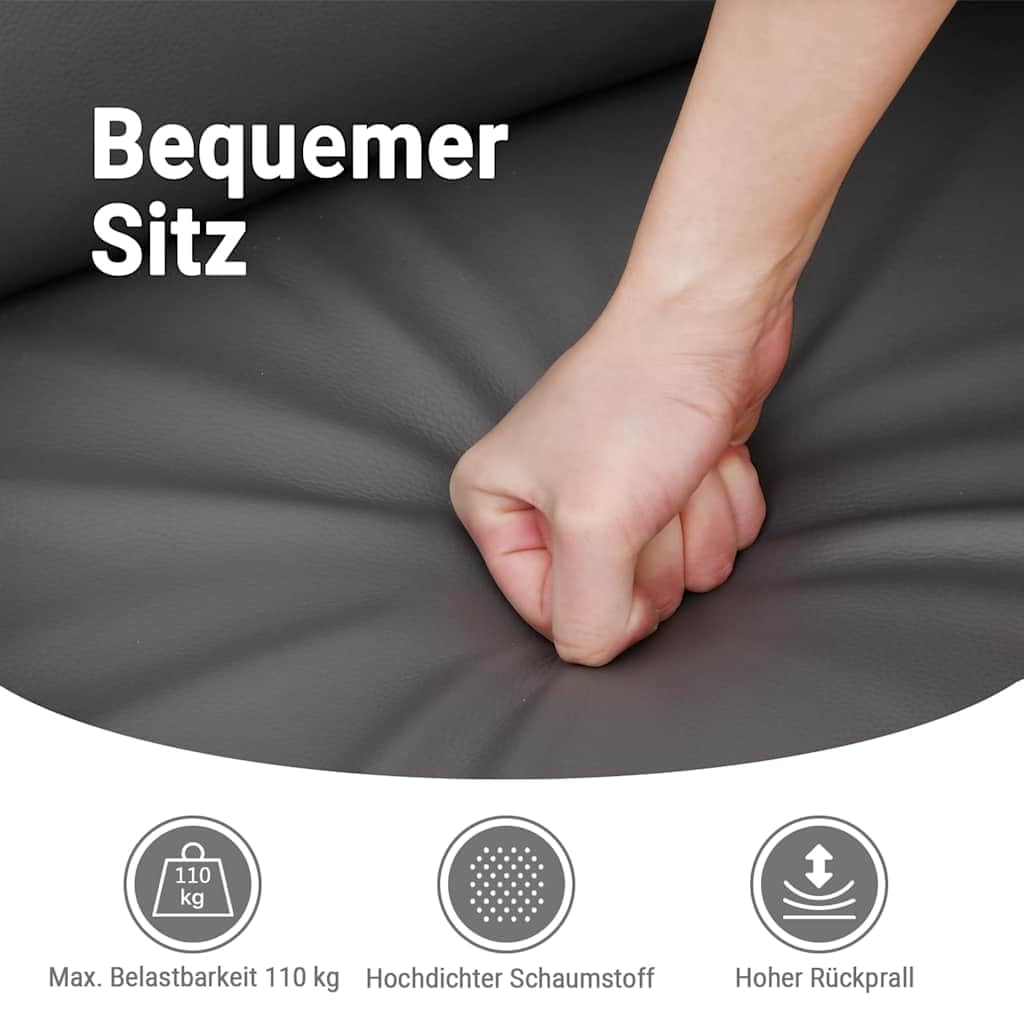 vidaXL Massagesessel ohne Netzadapter, Sessel Verstellbare Rückenlehne, Fernsehsessel Relaxsessel mit Vibrationsfunktion, Liegesessel Polstersessel Ruhesessel, Creme Kunstleder