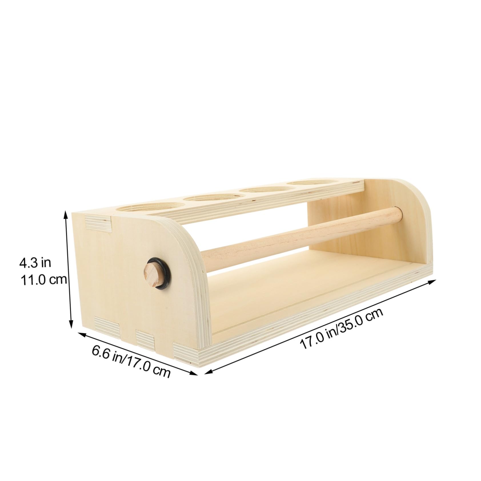 minkissy Cavalletto in Legno Semplice e Generoso Porta Rotolo di Carta da Disegno Facile da Usare e Superficie Liscia per Attività Artistiche Creative per Ragazzo Ragazza
