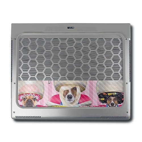 Image of MightySkins Carbon Fiber Skin Compatible with Alienware X16 R1 (2023) Full Wrap Kit - Dog Divas | Protective, Durable Textured Carbon Fiber Finish | Easy to Apply & Change Styles | Made in The USA