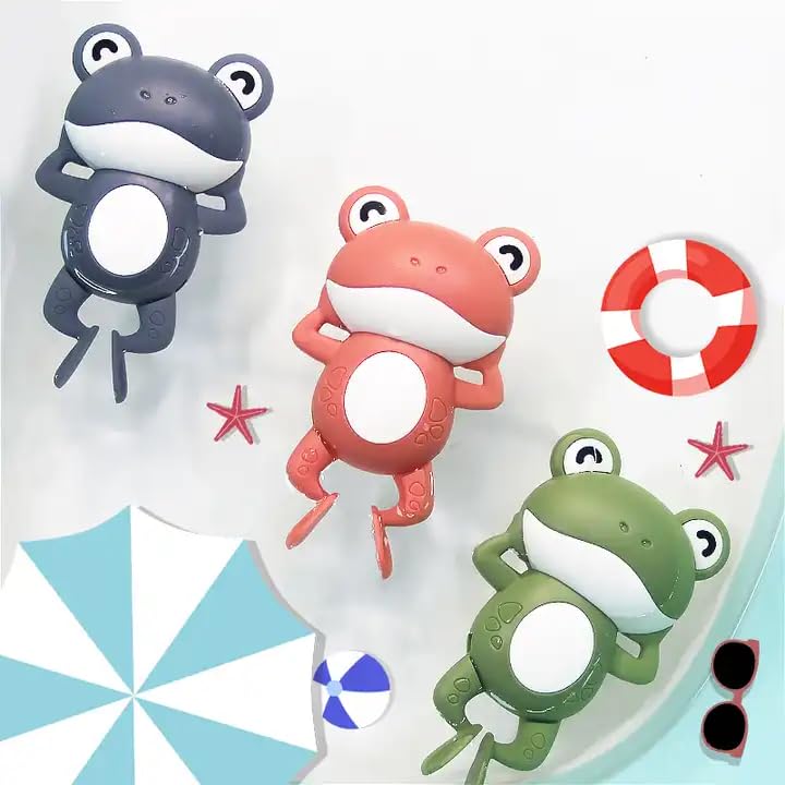 Finzatik Bath Toys, Swimming Frog Bath Toy, Floating Wind Up Kids Bathtub Toys for 1 to 5+ Year Old Toddler Boy Girl, New Born Baby Bathtub Water Toys,Cute Swimming Bath Toys for Toddlers 1-3 (toy, 3) (B0D9VRXYDR) Amazon Price History, Amazon Price Tracker