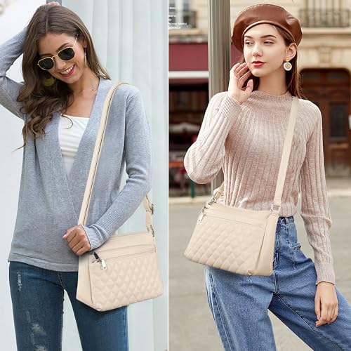 Image of TANTOMI Medium Crossbody Bags for Women Handbag PU Leather Purses for Women