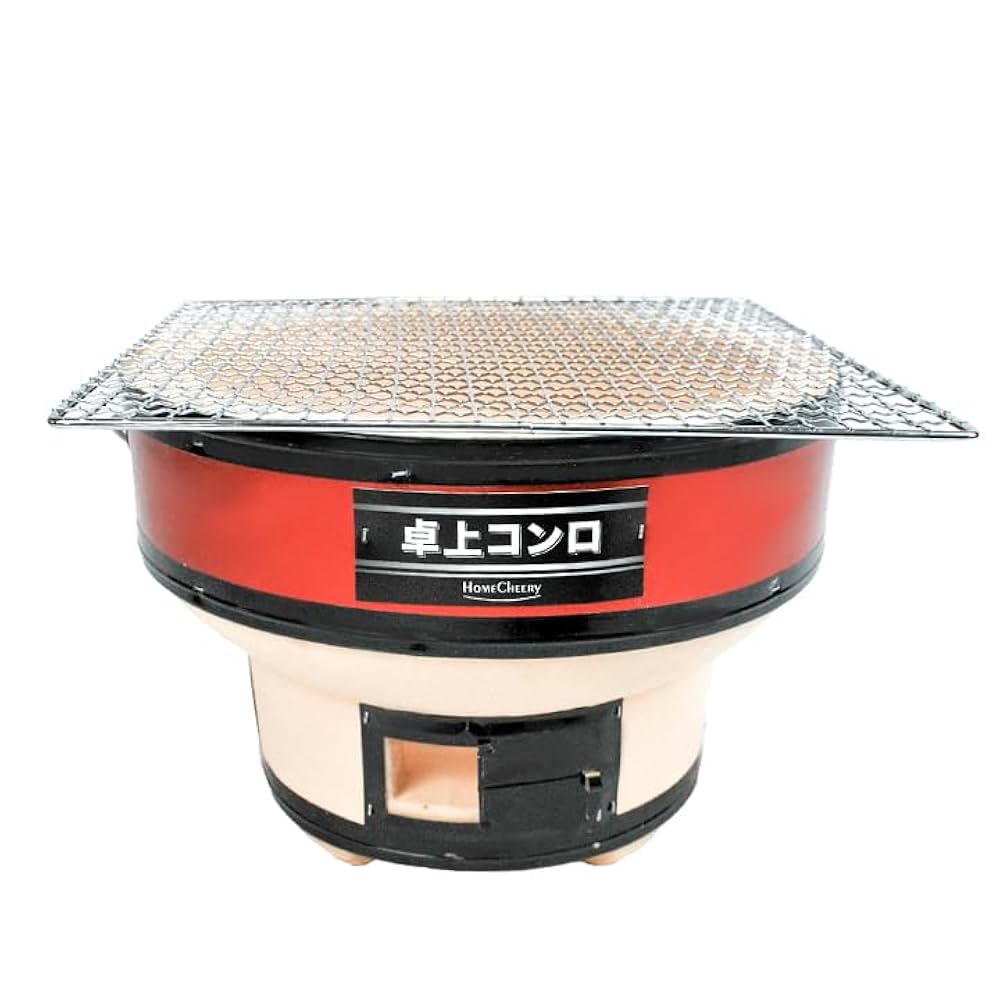 バーベキュー・調理用品 kdash Amazon.co.jp: HomeCheery 七輪 丸型ワイド 卓上 焼肉 炭火焼き