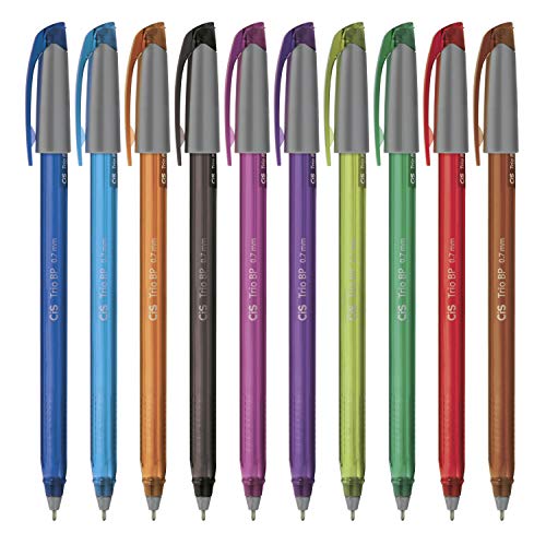 Caneta Esferográfica Trio Bp 10 Cores, CIS