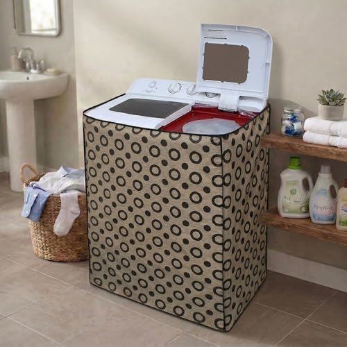 Image of DREAM CARE Waterproof & Dustproof Washing Machine Cover Top Load & Semi Automatic Suitable for 7 kg, 7.2 kg, 7.5 kg (83 x 95 x 51 cms)