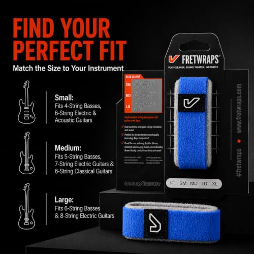 Image of Gruv Gear FW-1PK-BLU-MD Medium HD 'Sky' String Muters (Blue)