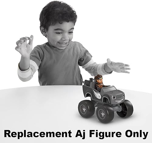 Miniatura 7 de Figura de repuesto Aj para Fisher-Price Nickelodeon Blaze y The Monster Machines Ninja Blaze y AJ - GYD18, negro, naranja, blanco