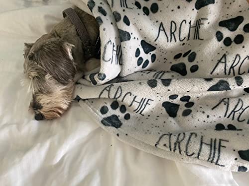 Squishy Cheeks Personalized Paw Print Dog Blanket With Pets Name thumb #4