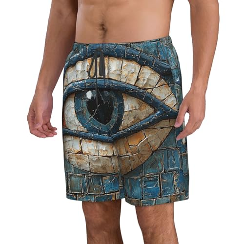 Men's Swim Trunks Beach Board Shorts Swimming Quick Dry - Ancient Egyptian Eye Symbol2