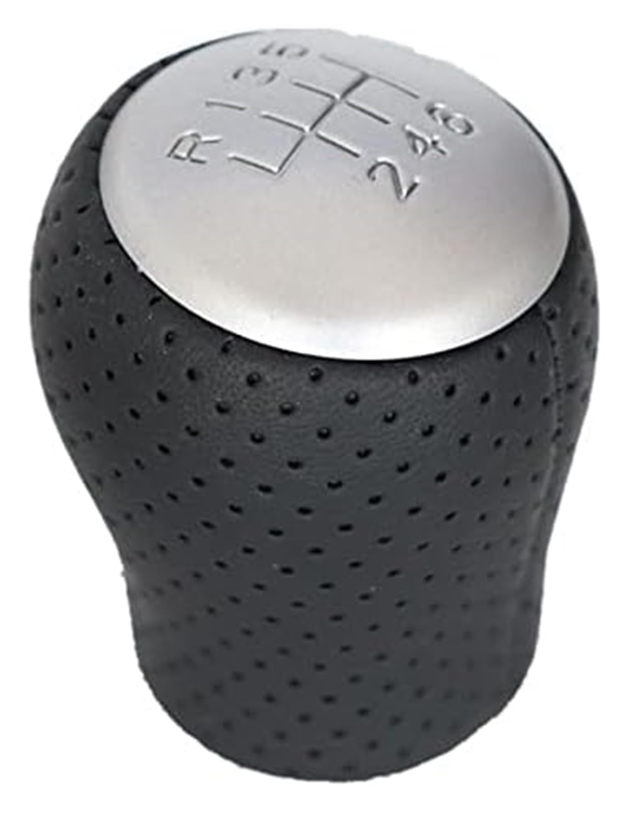 gangxiao Car Shift Gear Knob for Nissan for Juke F15 for X-Trail T31 for Qashqai MKI JJ10 2010-2013 Car Gear Shift Knob 6 Speed Manual Stick(Leather Hole)