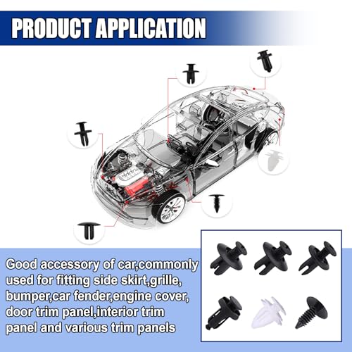 GAOLAOSY 100PCS Bumper Retainer Clips