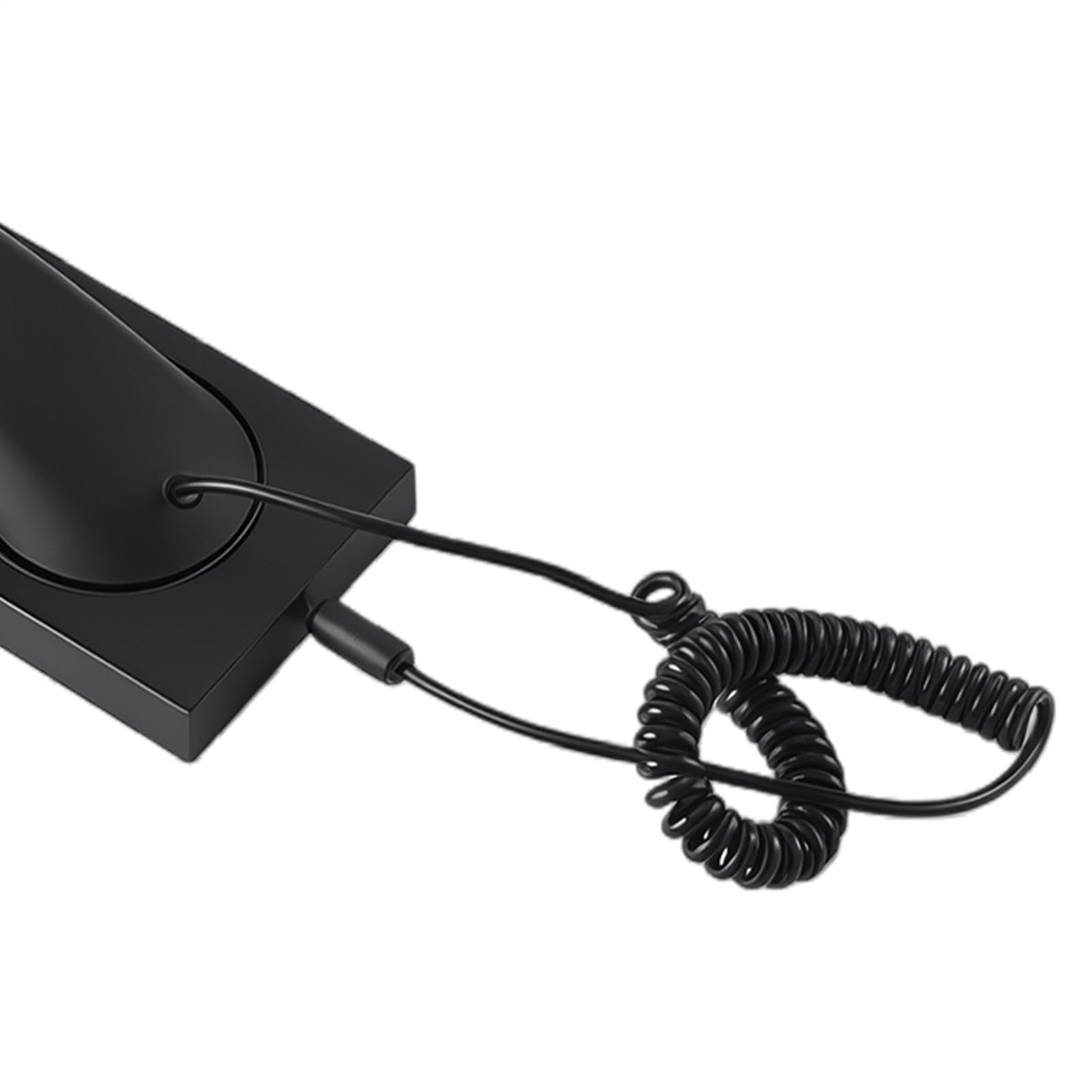 Auricular de teléfono para teléfono celular, línea fija de mano tipo C, con micrófono, receptor de teléfono retro con cable, hogar, casa, escuela, aula, decoración, videoconferencia, hogar — view 6