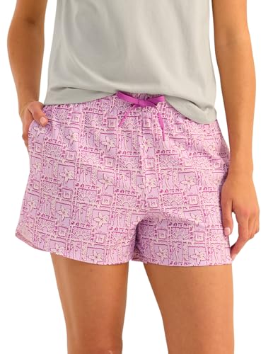 Short de pêche femme HUK imprimé idéal pour le bateau et la plage
