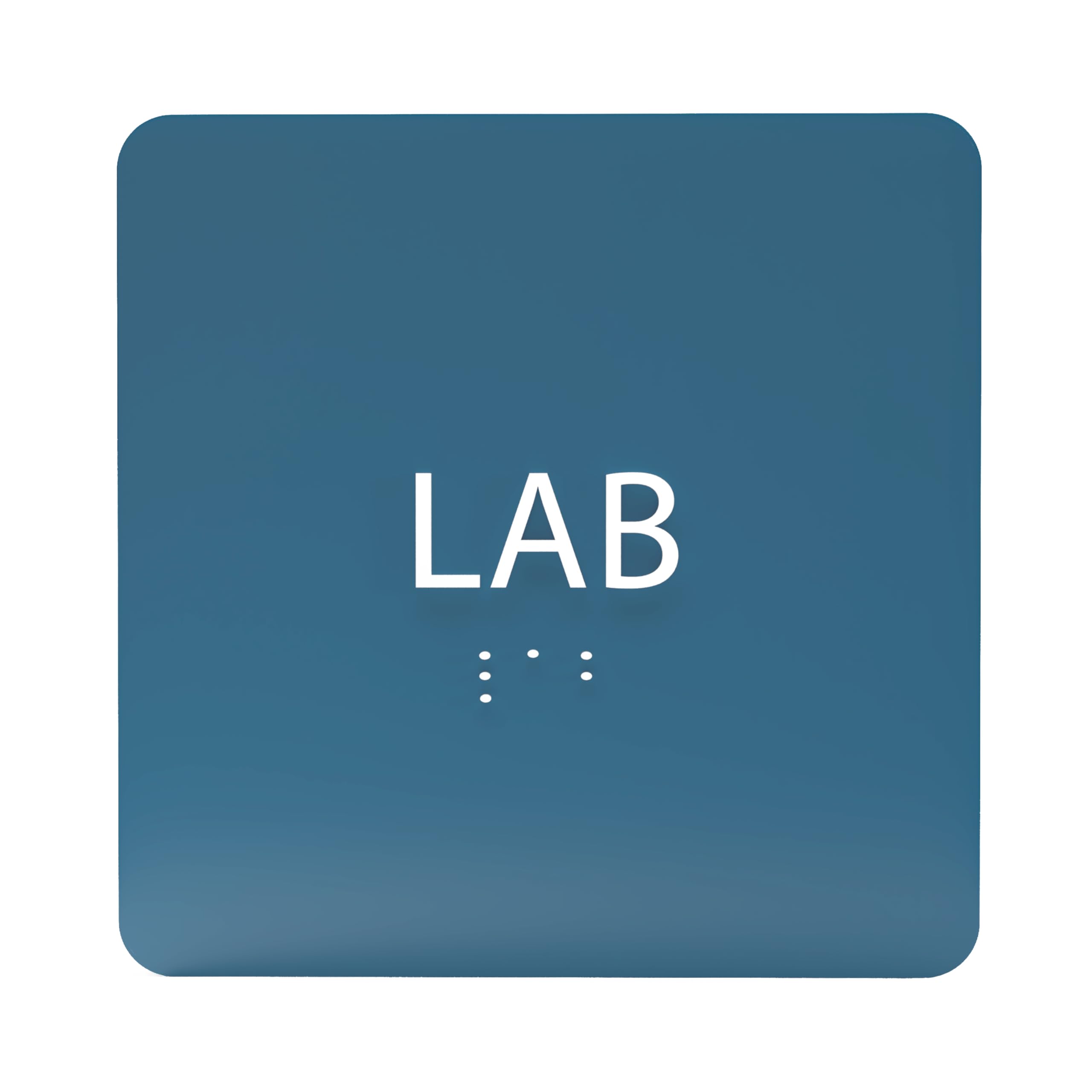 ADA CENTRAL SIGNS - 6" X6" Lab Sign- ADA Compliant Tactile Graphics Grade 2 Braille Text Acrylic Wall Signs - Authorized Access, Laboratory Hazardous