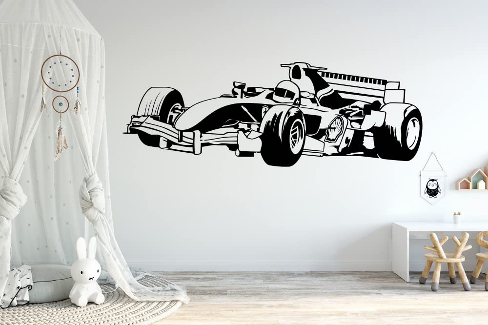Vinyl Wall Decal Sticker Formula 1 Super Car Kids Race Track Bedroom r1771