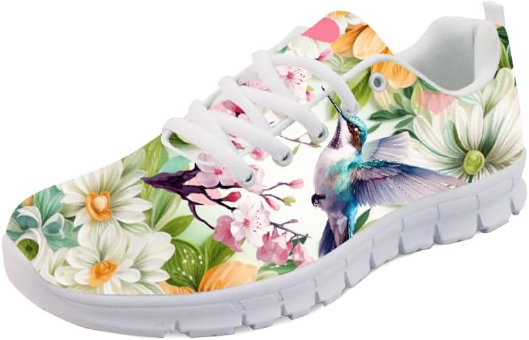 Forchrinse Sunflower Women Running Walking Shoes,Breathable Fitness Shoes Athletic Sneaker Casual Travel Shoes