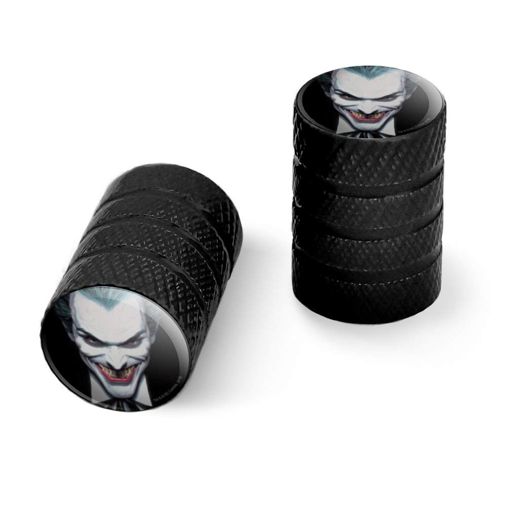 GRAPHICS & MORE Batman Alex Ross Joker Head Motorcycle Bicycle Bike Tire Rim Wheel Aluminum Valve Stem Caps