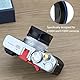 Haoge LH-X54B Metall Rechteckig Sonnenblende Gegenlichtblende mit 49mm Adapterring für Fujifilm X100VI Fuji FinePix X100V Kamera Objektiv Schwarz