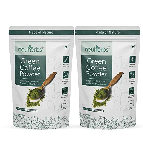 Neuherbs Green Coffee Beans powder For Weight Loss: 200 G,...