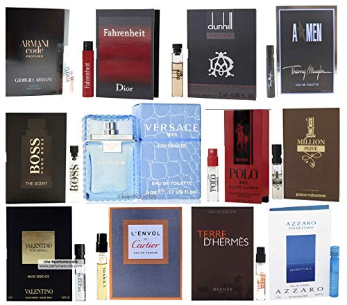 Pilestone's Selection: Men's Designer Fragrance Samples - 12ct Cologne Vials