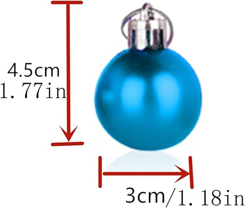Miniatura 3 de Juego de bolas para árbol de Navidad, adornos de bolas colgantes de Navidad, decoración decorativa para el hogar, vacaciones, fiestas, decoración de