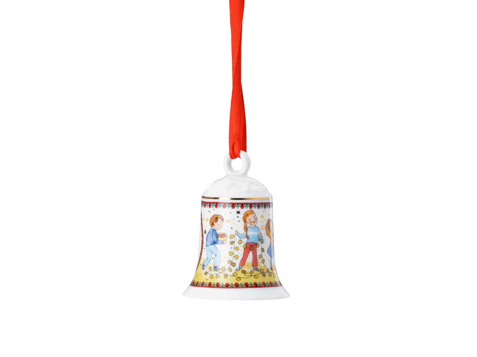 Hutschenreuther Collectable Series 2024 Christmas Lights Porcelain Bell, Multicoloured, 7 cm - Image 3